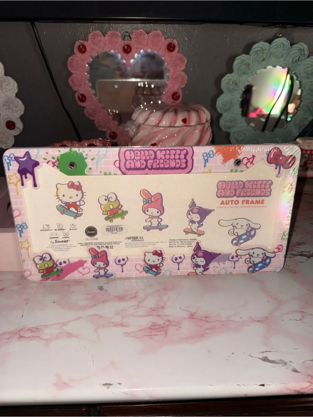 Hello Kitty & Friends Auto/Car License Plate Frame